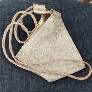 Elegant Col De Mar Gold Textured Women's Bag